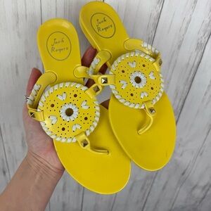 Yellow Jack Rogers Jelly sandals size 7